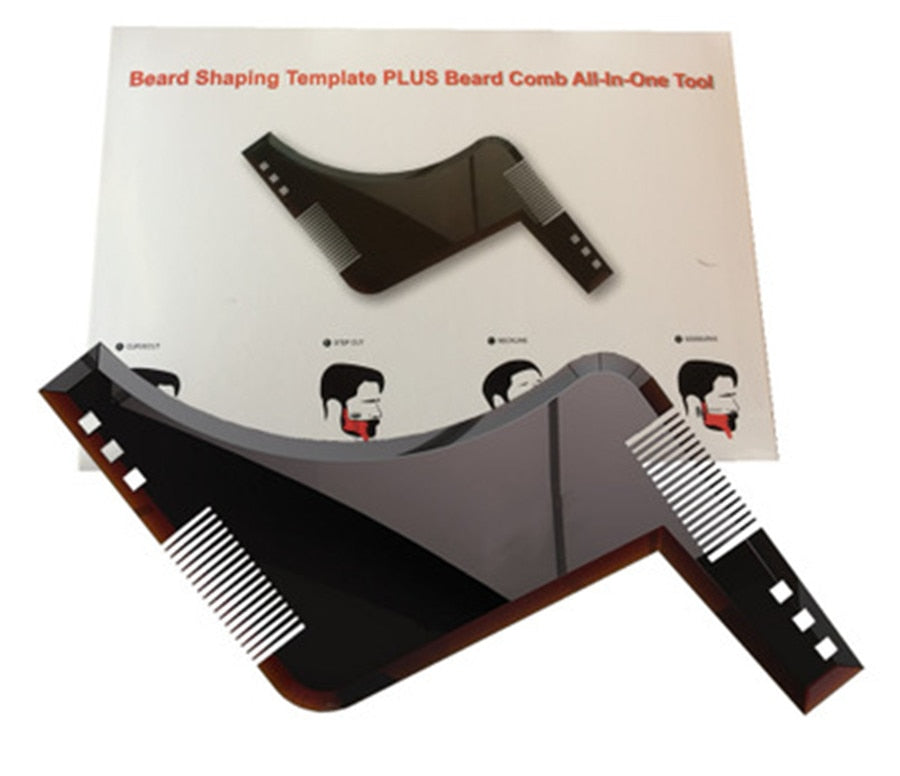 Men Beard Shaping Styling Template Comb